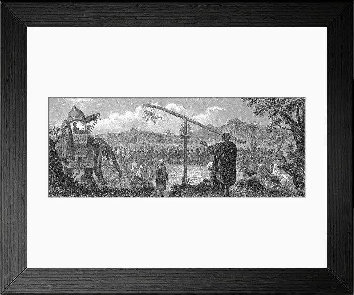 Framed Print : Hindu Public Penance