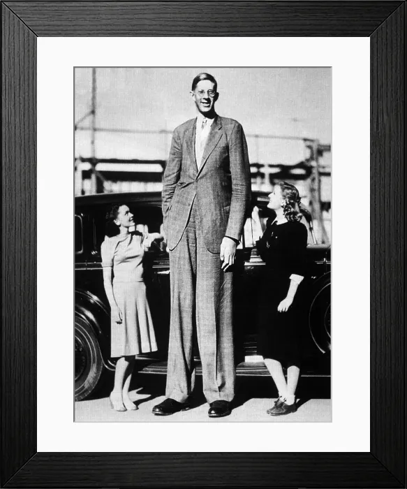 Framed Print : Robert Wadlow, Tallest Man
