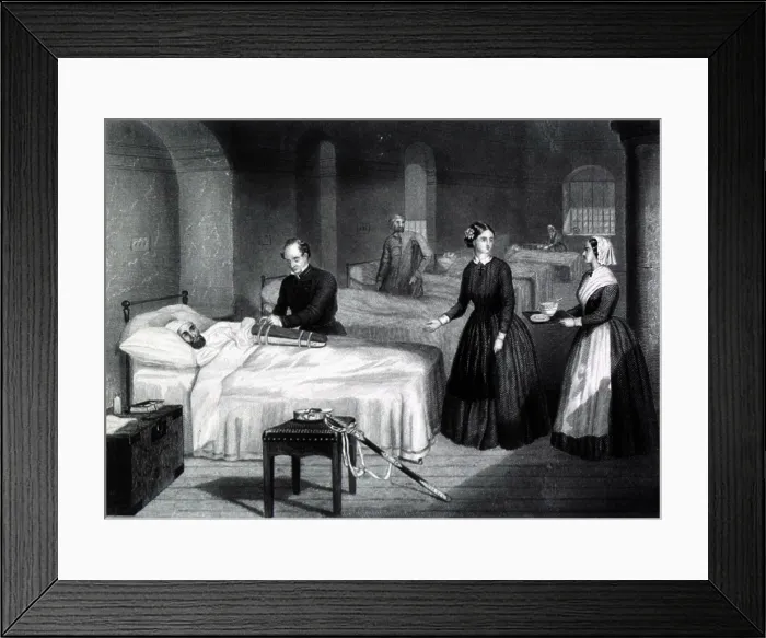 Framed Print : Crimean War, Florence Nightingale at Scutari Framed Print : Crimean War, Florence Nightingale at Scutari