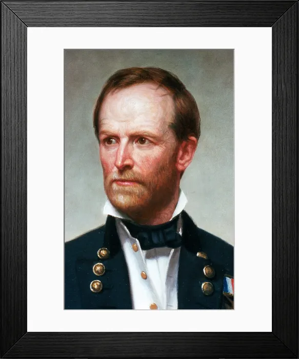 Framed Print : William Tecumseh Sherman, American Union General