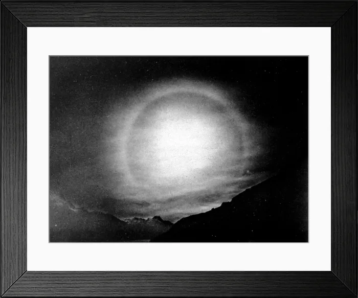 Framed Print : 22 Degree Solar Halo, 1928 Framed Print : 22 Degree Solar Halo, 1928
