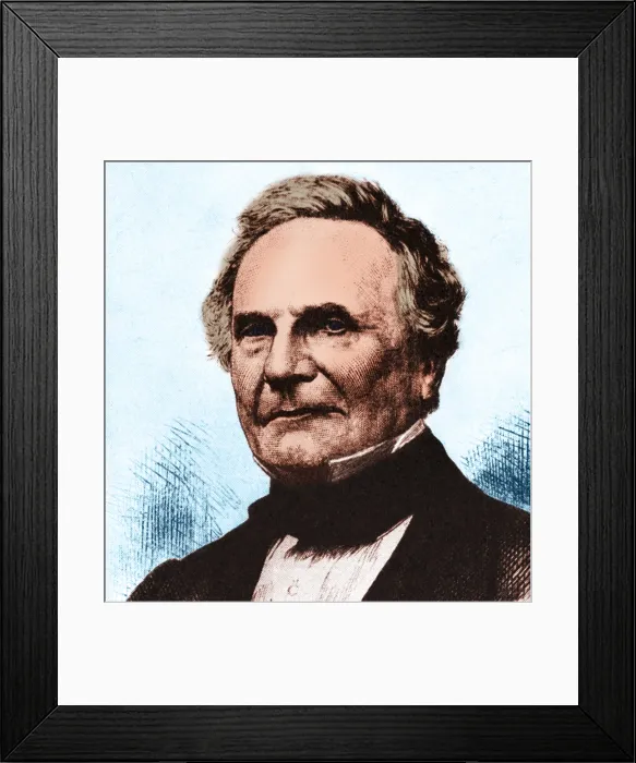 Framed Print : Charles Babbage, English Computer Scientist