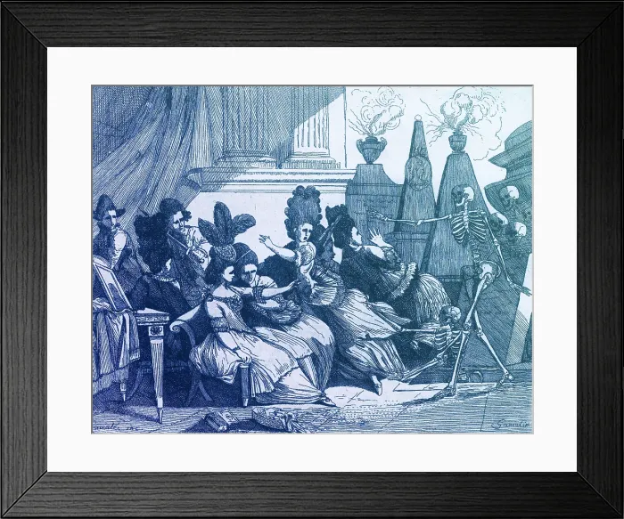 Framed Print : Dance of Death, Danse Macabre Framed Print : Dance of Death, Danse Macabre
