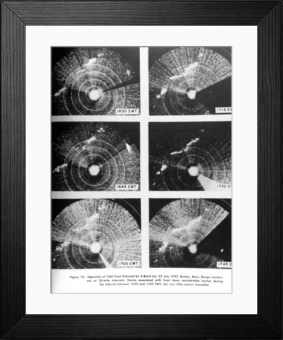Framed Print : Cold Front, X-Band Radar, 1943 Framed Print : Cold Front, X-Band Radar, 1943