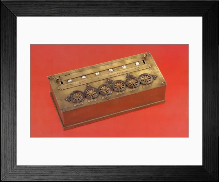 Framed Print : Blaise Pascal, Pascaline, 17th Century