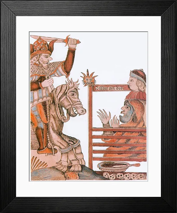 Framed Print : Hermod, Norse God
