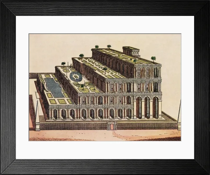 Framed Print : Ancient Wonder of the World, Gardens of Babylon Framed Print : Ancient Wonder of the World, Gardens of Babylon