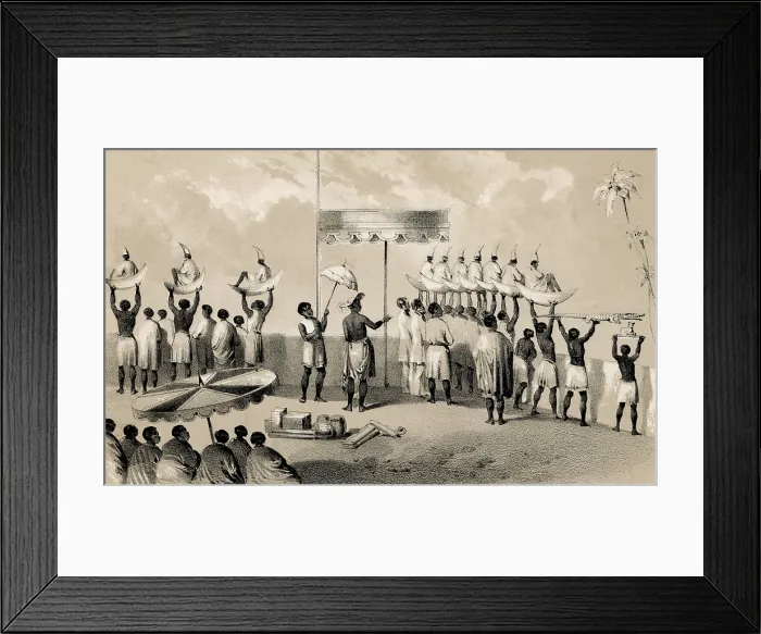 Framed Print : The platform of the Ah-toh, Dahomey, West Africa Framed Print : The platform of the Ah-toh, Dahomey, West Africa