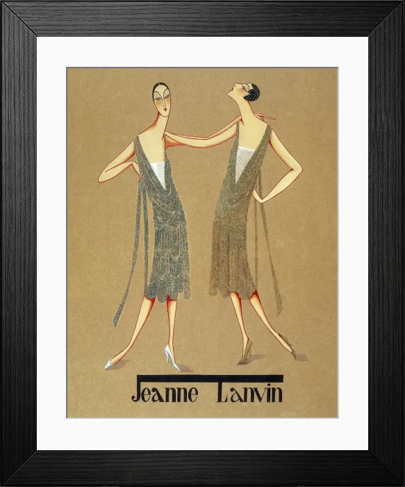 Framed Print : Jeanne Lanvin Fashion Design, 1925 Framed Print : Jeanne Lanvin Fashion Design, 1925