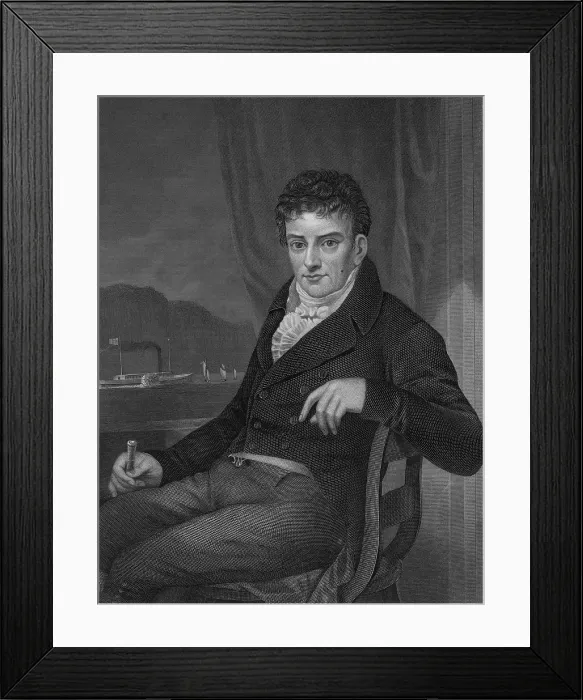 Framed Print : Robert Fulton, American Engineer and Inventor