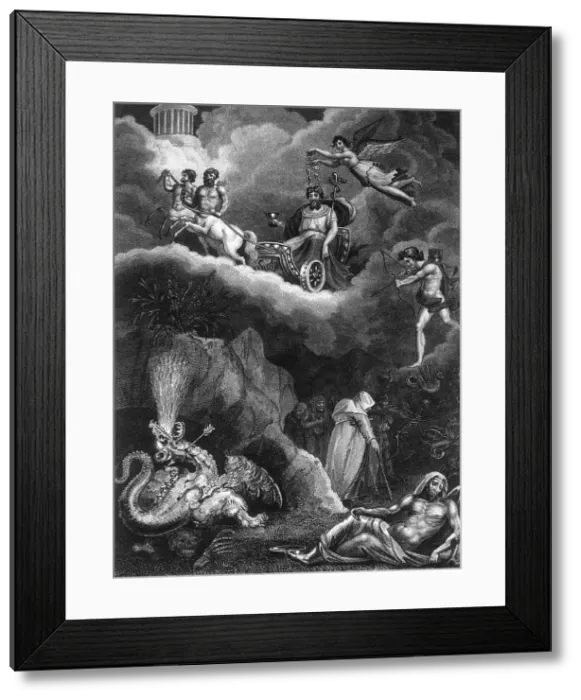 Framed Print : Aesculapius, Personification of Pathology, 1823 Framed Print : Aesculapius, Personification of Pathology, 1823
