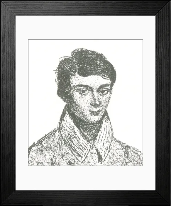 Framed Print : Evariste Galois, French Mathematician Framed Print : Evariste Galois, French Mathematician
