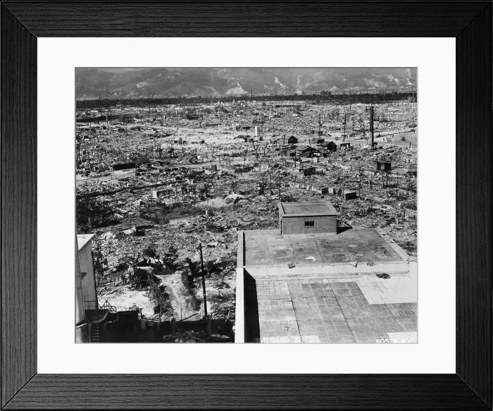 Framed Print : WWII, Hiroshima, Aftermath of Atomic Bomb, 1945 Framed Print : WWII, Hiroshima, Aftermath of Atomic Bomb, 1945