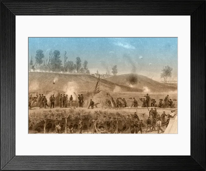 Framed Print : Siege of Vicksburg, 1863