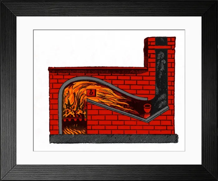 Framed Print : Air Furnace