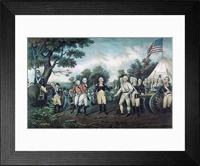 Framed Print : Surrender of General Burgoyne, 1777