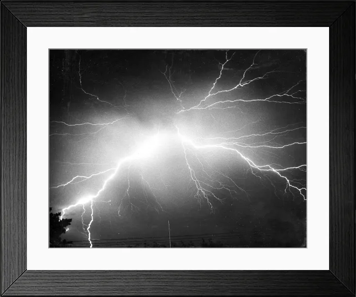 Framed Print : Lightning. This photo was taken when the photographer was about 14 Framed Print : Lightning. This photo was taken when the photographer was about 14