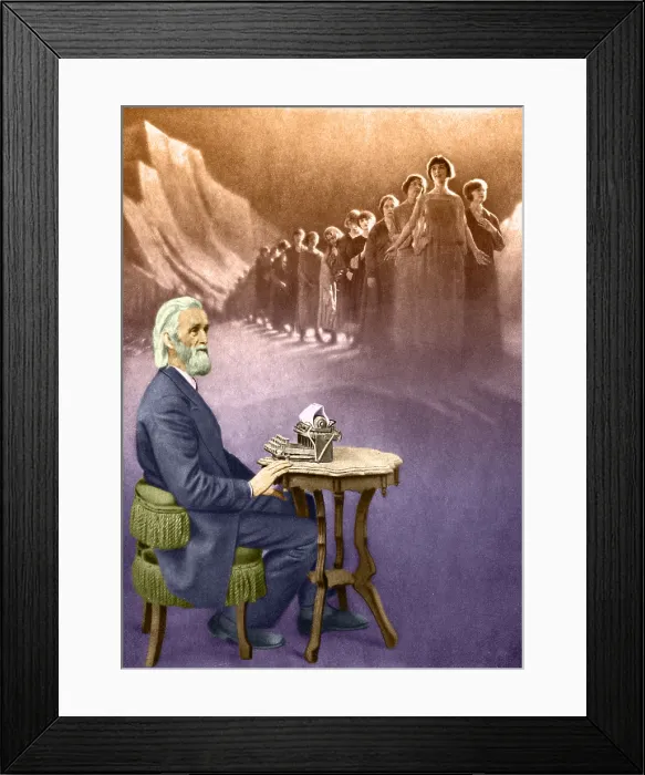 Framed Print : Christopher Sholes, American Inventor Framed Print : Christopher Sholes, American Inventor