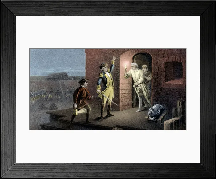 Framed Print : Capture of Fort Ticonderoga, 1775