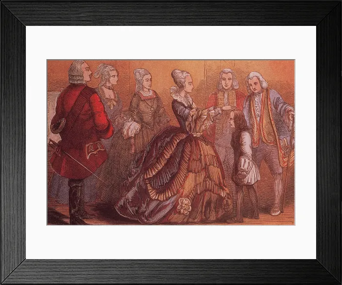 Framed Print : Young Samuel Johnson Receives the Royal Touch, 1712 Framed Print : Young Samuel Johnson Receives the Royal Touch, 1712