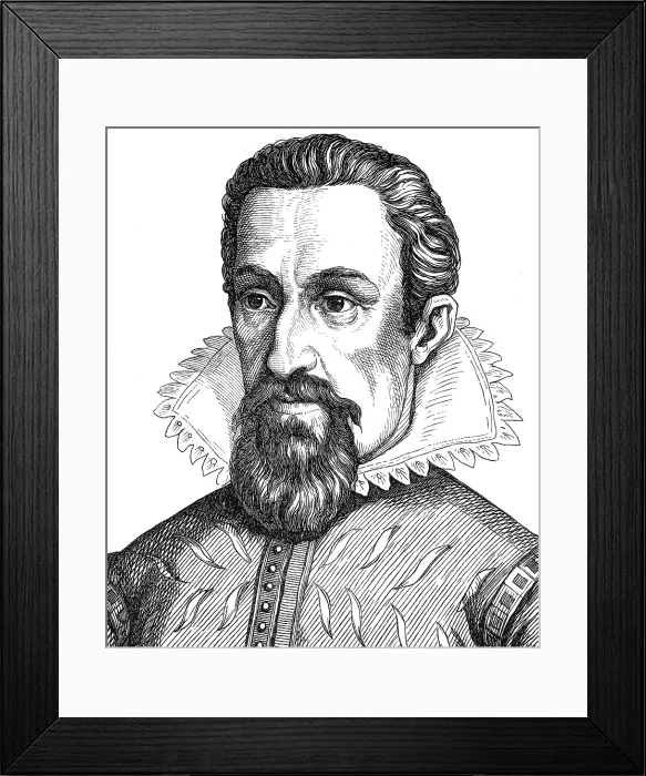 Framed Print : Johannes Kepler, German Mathematician and Astronomer Framed Print : Johannes Kepler, German Mathematician and Astronomer