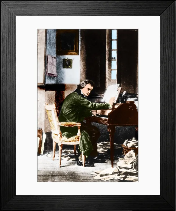 Framed Print : Ludwig van Beethoven, German Composer Framed Print : Ludwig van Beethoven, German Composer
