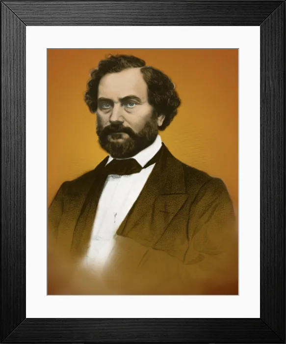 Framed Print : Samuel Colt, American Inventor