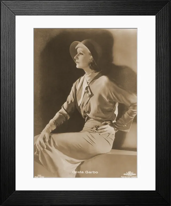 Framed Print : Greta Garbo, Hollywood Movie Star