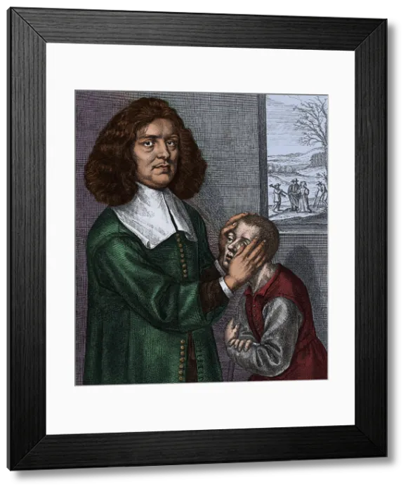 Framed Print : Valentine Greatrakes, Irish Faith Healer Framed Print : Valentine Greatrakes, Irish Faith Healer