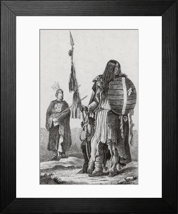 Framed Print : Assiniboine Indians Framed Print : Assiniboine Indians