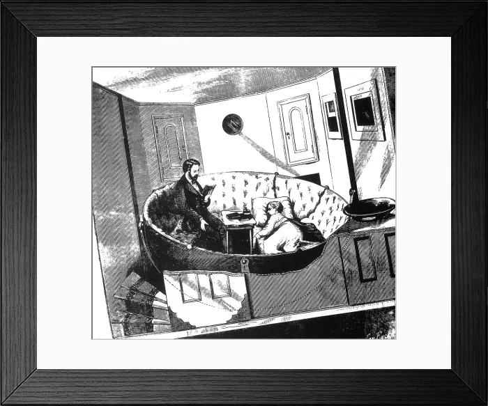 Framed Print : Prevention of Seasickness, 1870