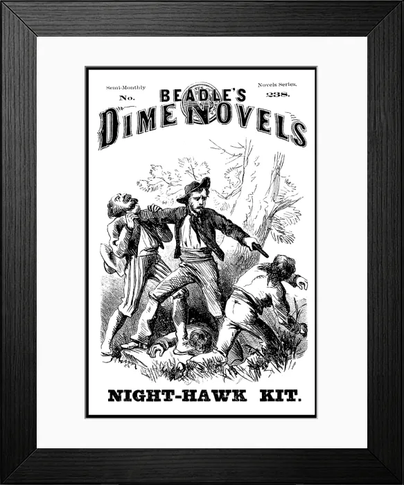 Framed Print : Beadle's Dime Novels, 'Night-Hawk Kit' Framed Print : Beadle's Dime Novels, 'Night-Hawk Kit'