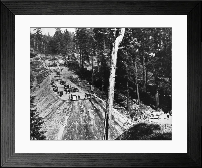 Framed Print : Building the Transcontinental Railroad