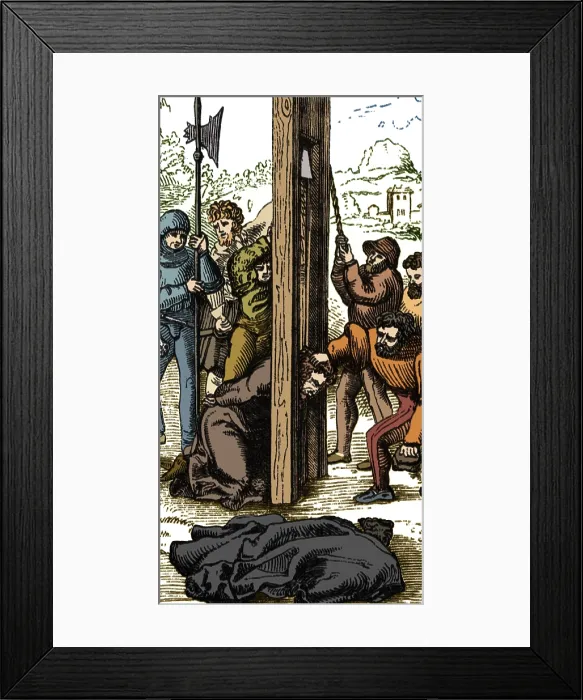 Framed Print : The Guillotine, 18th Century