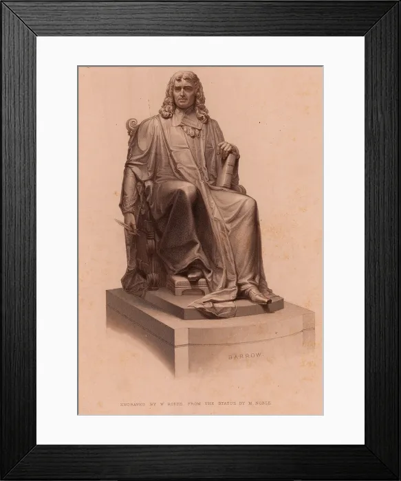 Framed Print : Isaac Barrow, English Mathematician