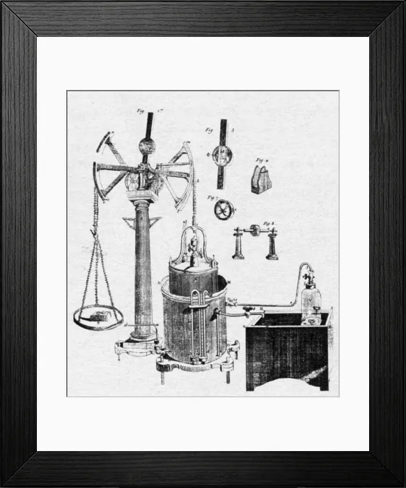 Framed Print : Lavoisier's Laboratory Equipment Framed Print : Lavoisier's Laboratory Equipment