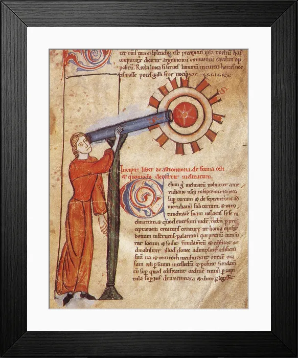 Framed Print : Astronomical Observation, 14th Century Framed Print : Astronomical Observation, 14th Century