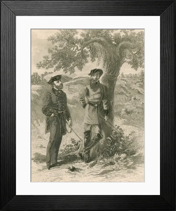 Framed Print : Grant and Pemberton, 1863 Framed Print : Grant and Pemberton, 1863
