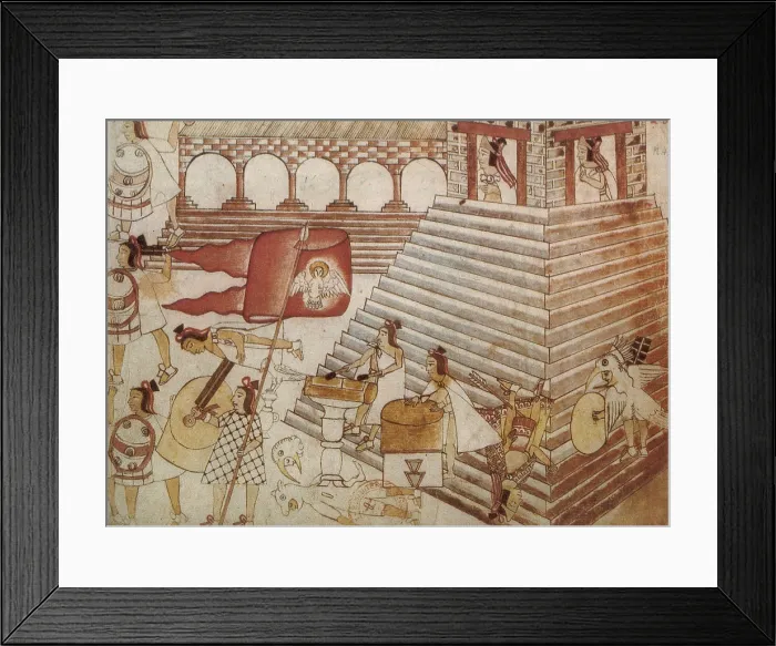 Framed Print : Siege of Tenochtitlan, 1521