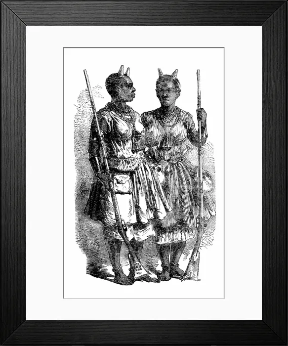Framed Print : West Africa, Dahomey Amazons Framed Print : West Africa, Dahomey Amazons
