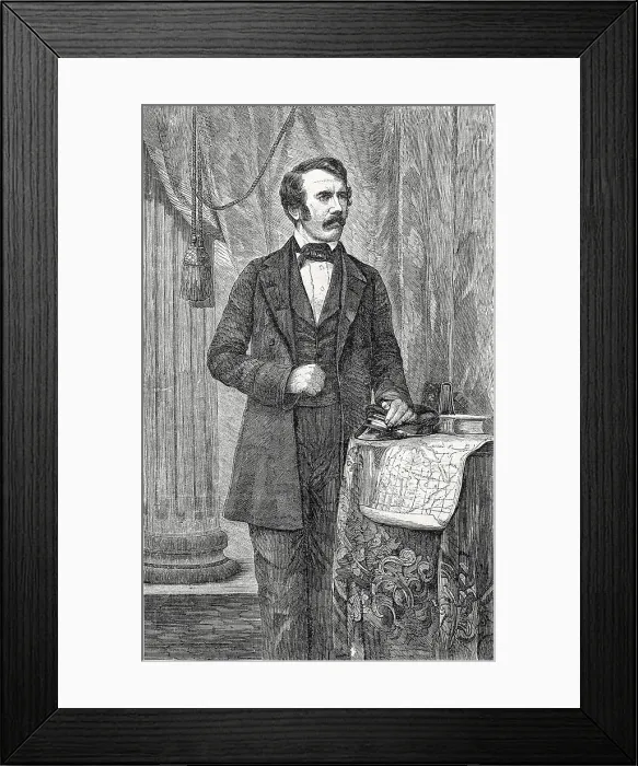 Framed Print : David Livingston, Scottish Missionary and Explorer Framed Print : David Livingston, Scottish Missionary and Explorer