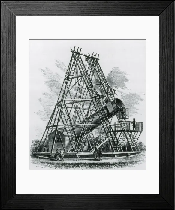 Framed Print : Herschel's 40 Foot Telescope, 1789 Framed Print : Herschel's 40 Foot Telescope, 1789