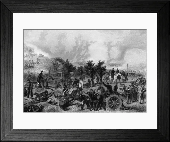 Framed Print : American Civil War, Battle of Gettysburg, 1863 Framed Print : American Civil War, Battle of Gettysburg, 1863