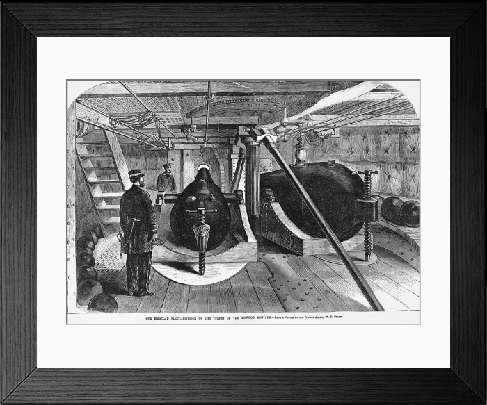 Framed Print : Civil War-Era Warship