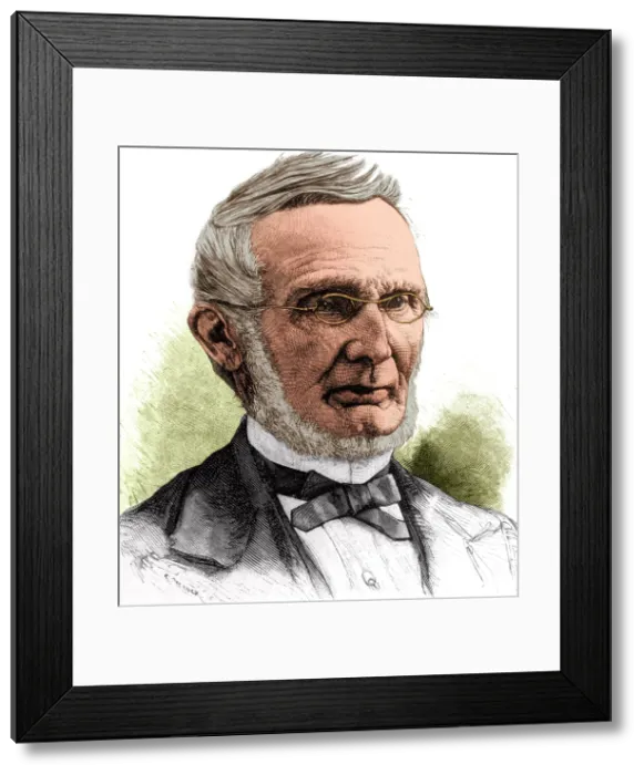 Framed Print : Arnold Henry Guyot, Swiss-American Geologist Framed Print : Arnold Henry Guyot, Swiss-American Geologist
