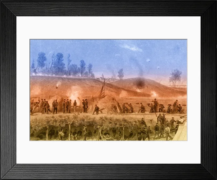 Framed Print : Siege of Vicksburg, 1863