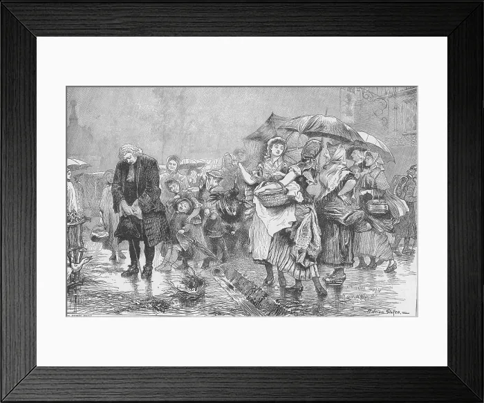 Framed Print : The Self-Imposed Penance of Samuel Johnson, English Author