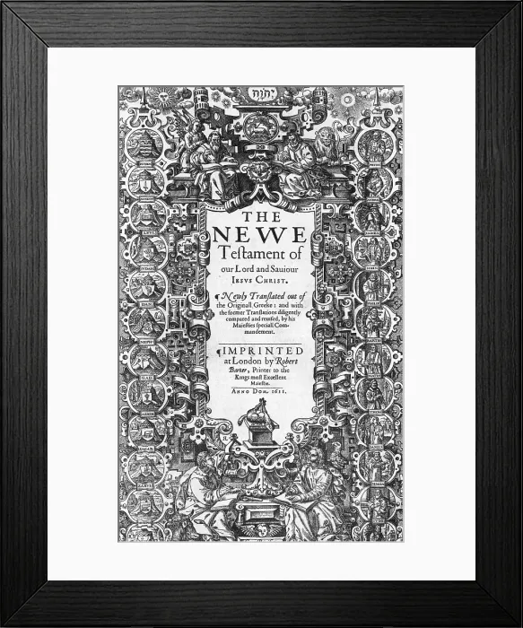 Framed Print : New Testament, King James Bible