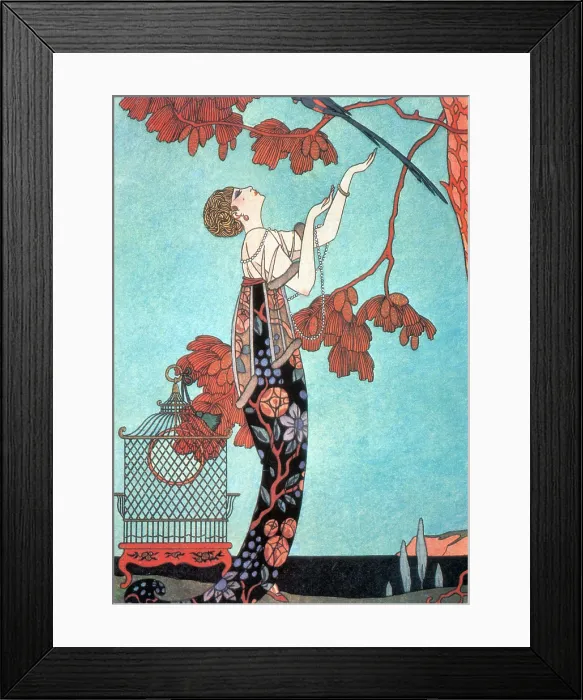 Framed Print : French Fashion, George Barbier, 1914 Framed Print : French Fashion, George Barbier, 1914