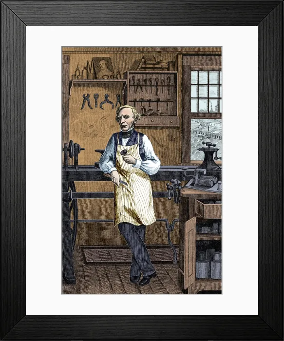 Framed Print : Samuel Morse, American Inventor Framed Print : Samuel Morse, American Inventor